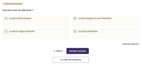 Tests d'évaluation des compétences métier d'assistant dentaire
