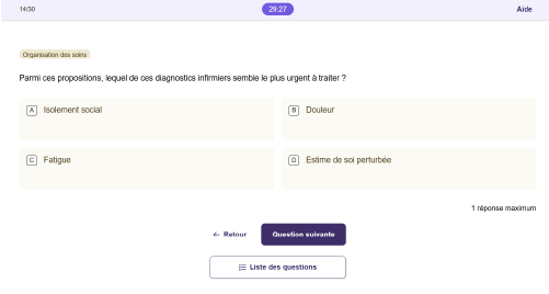 Tests d'évaluation des compétences métier d'infirmier coordinateur